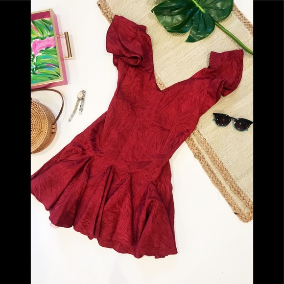 SOLD Free People Mini Dress Lily Love Apple Size 4 - Picture 5 of 7